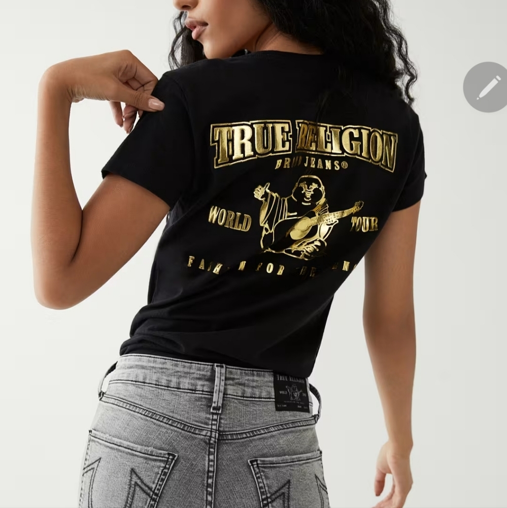 NWOT True Religion Logo Tee